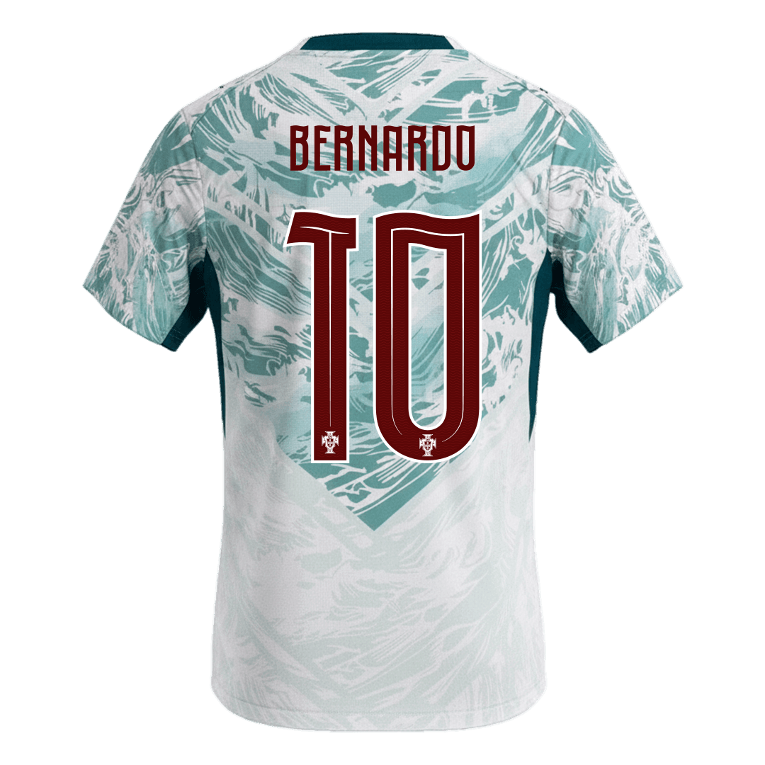 BERNARDO #10 Men's Portugal World Cup 2026 Away Soccer Jersey product view 3
