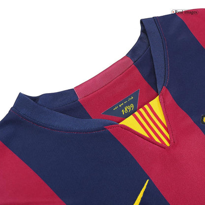 Retro MESSI #10 Men's Barcelona 2014/15 Home Soccer Jersey product view 8