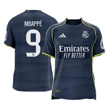 MBAPPÉ #9 Men's Real Madrid 2025/26 Player Version Away Soccer Jersey - Slim Fit Premium product view 1