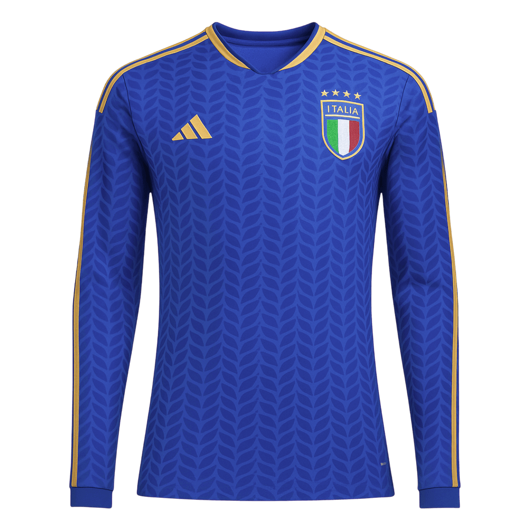 Men's Italy World Cup 2026 Home Long Sleeve Soccer Jersey product view 1