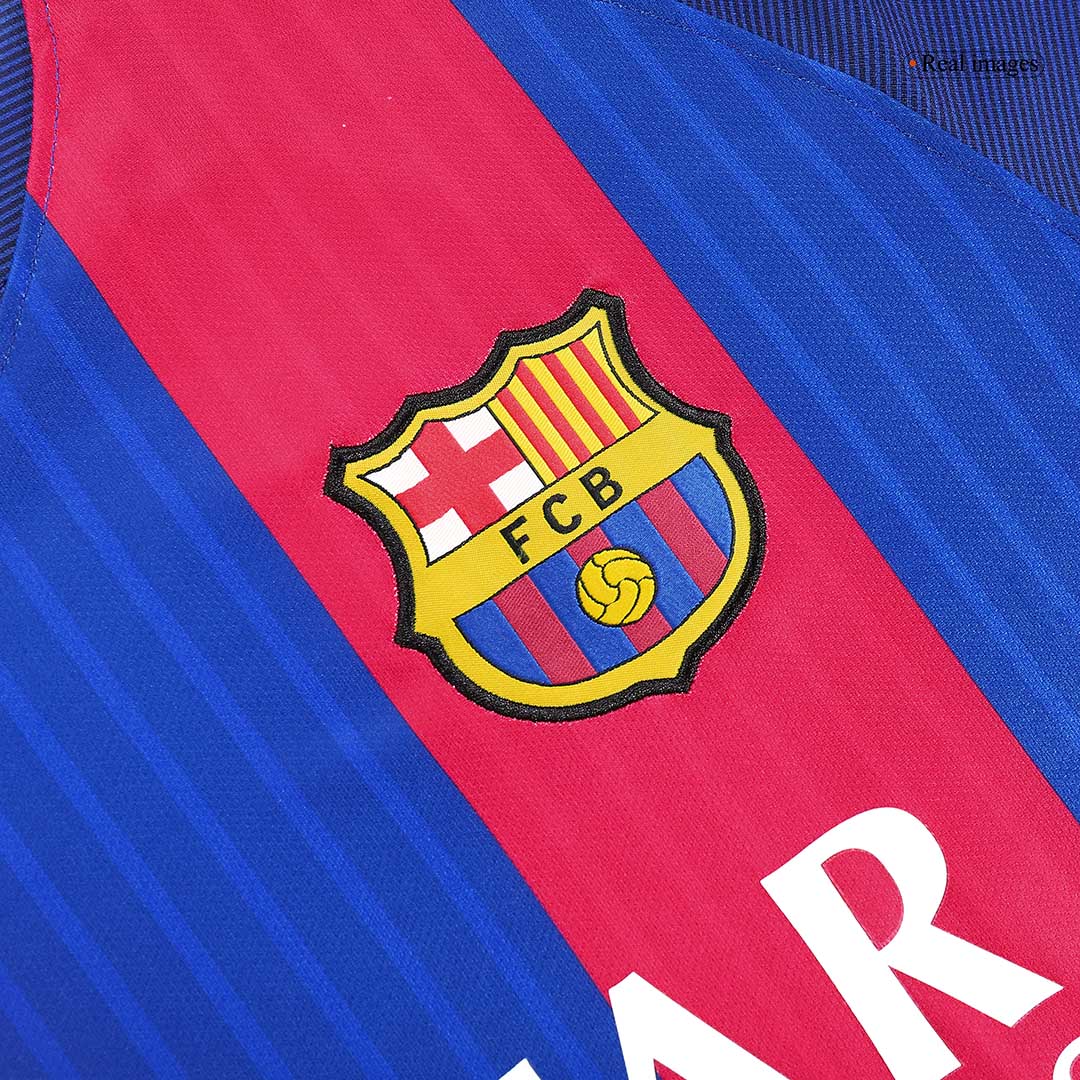 Retro MESSI #10 Men's Barcelona 2016/17 Home Soccer Jersey product view 6