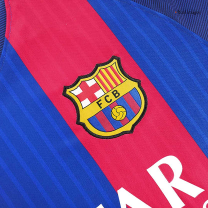 Retro MESSI #10 Men's Barcelona 2016/17 Home Soccer Jersey product view 6