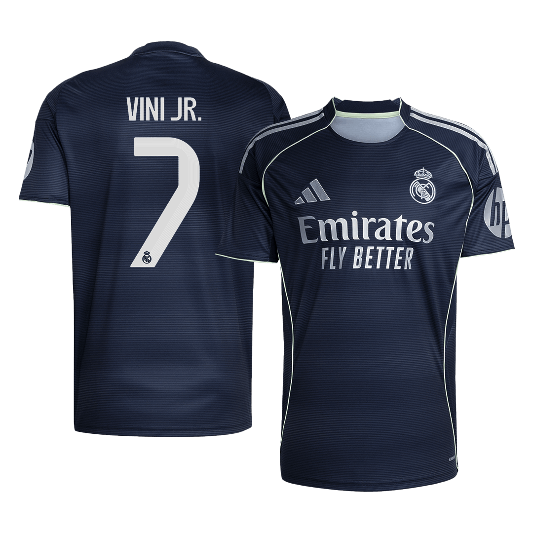 VINI JR. #7 Men's Real Madrid 2025/26 Away Soccer Jersey Premium product view 1