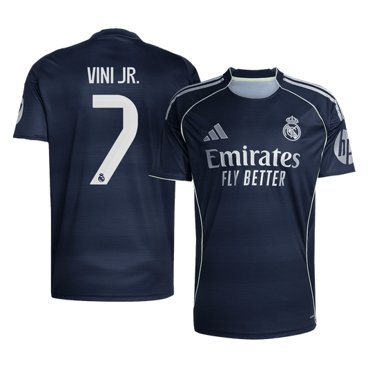 VINI JR. #7 Men's Real Madrid 2025/26 Away Soccer Jersey Premium product view 1