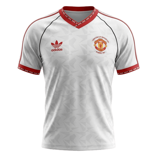 Retro Men's Manchester United 1991 Away Soccer Jersey product view 1