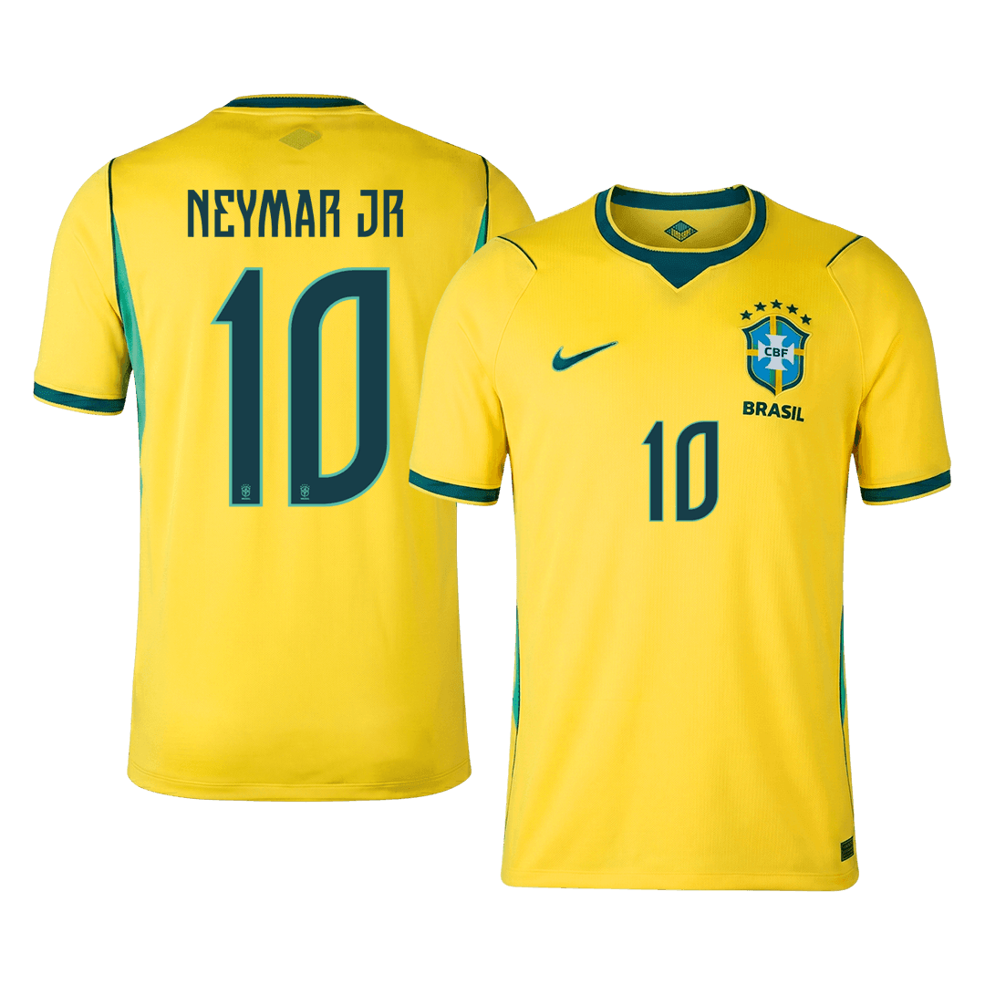 NEYMAR JR #10 Men's Brazil World Cup 2026 Home Soccer Jersey Premium product view 1