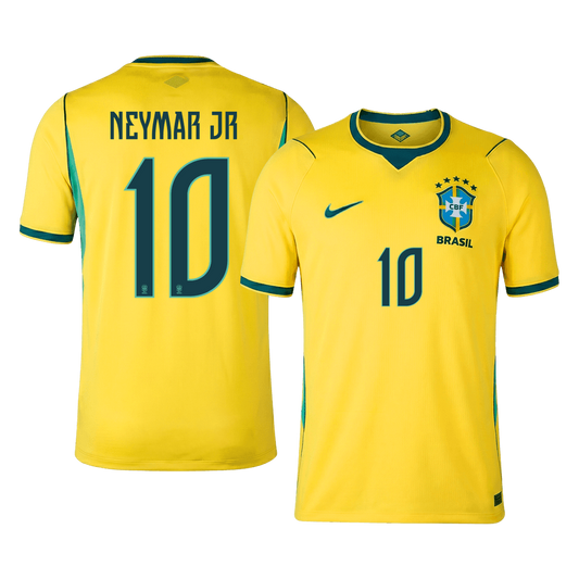 NEYMAR JR #10 Men's Brazil World Cup 2026 Home Soccer Jersey Premium product view 1