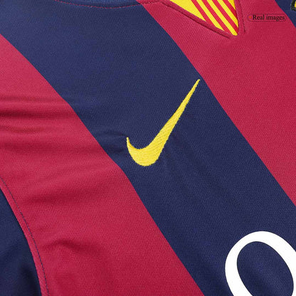 Retro MESSI #10 Men's Barcelona 2014/15 Home Soccer Jersey product view 6