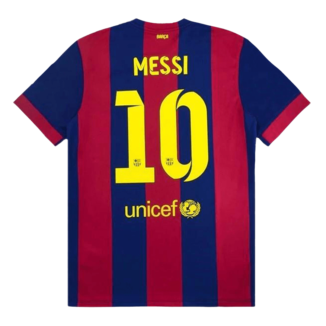 Retro MESSI #10 Men's Barcelona 2014/15 Home Soccer Jersey product view 1