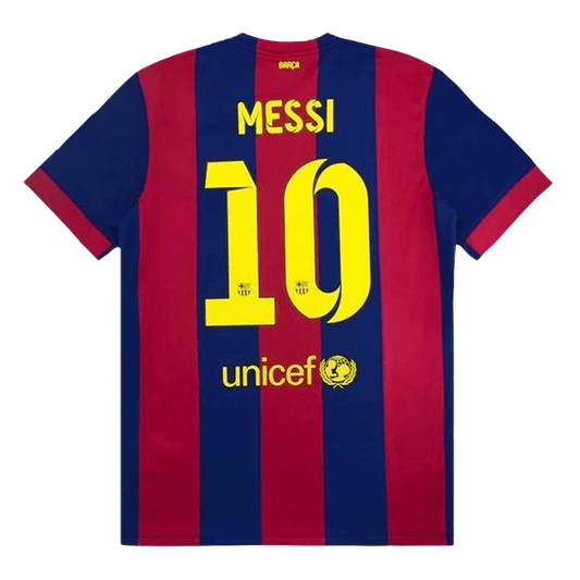 Retro MESSI #10 Men's Barcelona 2014/15 Home Soccer Jersey product view 1