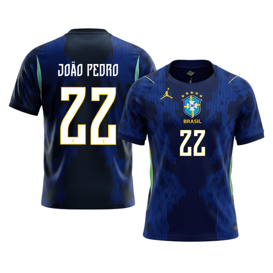JOÃO PEDRO #22 Men's Brazil World Cup 2026 Away Soccer Jersey product view 1