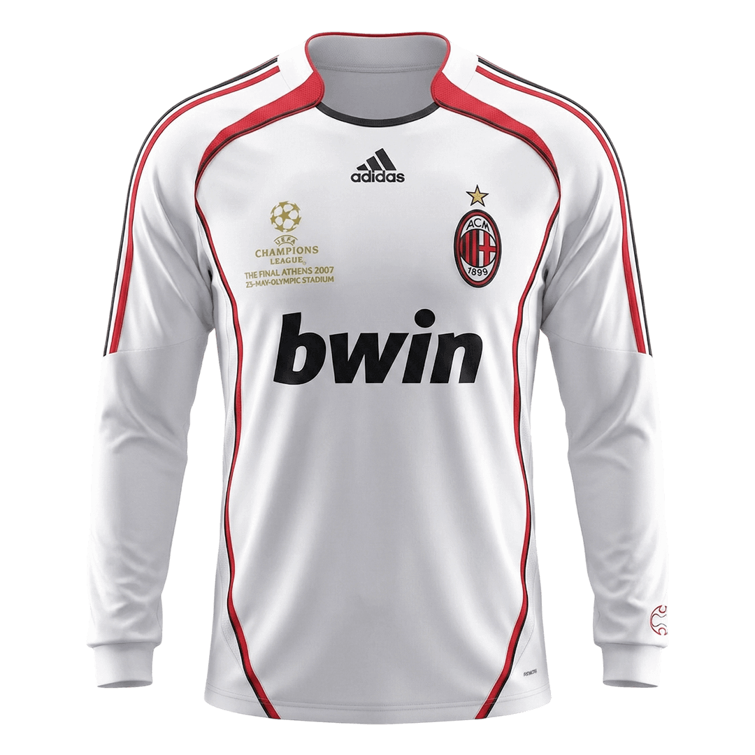 Retro Men's AC Milan 2006/07 Away Long Sleeve Soccer Jersey product view 1