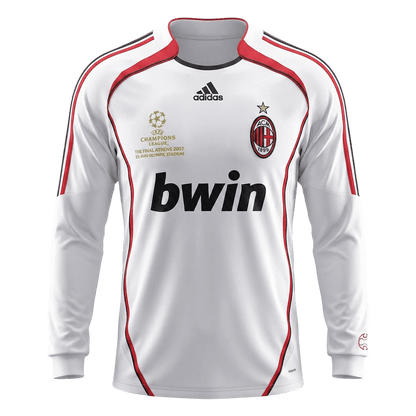 Retro Men's AC Milan 2006/07 Away Long Sleeve Soccer Jersey product view 1