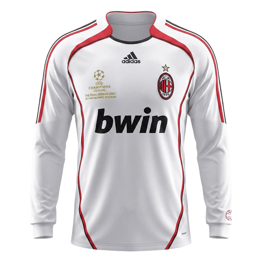 Retro Men's AC Milan 2006/07 Away Long Sleeve Soccer Jersey product view 1