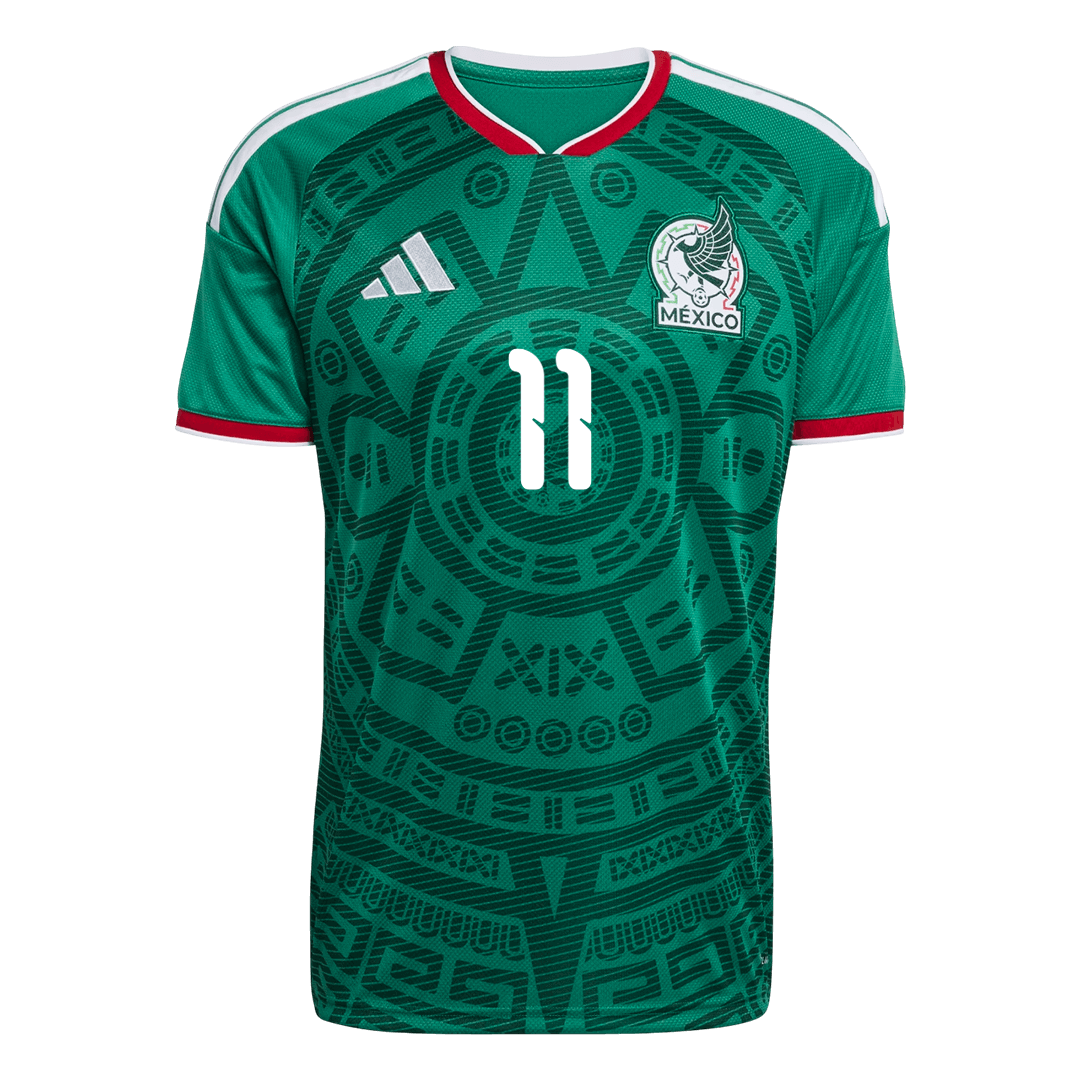 S.GIMENEZ #11 Men's Mexico World Cup 2026 Home Soccer Jersey Premium product view 9