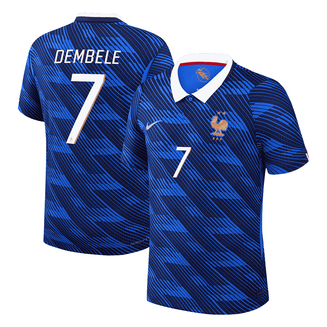 DEMBELE #7 Men's France World Cup 2026 Player Version Home Soccer Jersey - Slim Fit product view 1