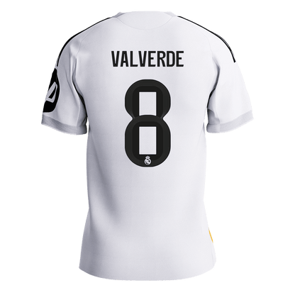 VALVERDE #8 Men's Real Madrid 2025/26 Player Version Home Soccer Jersey - Slim Fit Premium product view 9