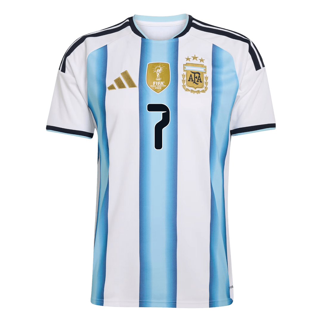DE PAUL #7 Men's Argentina World Cup 2026 Home Soccer Jersey Premium product view 9