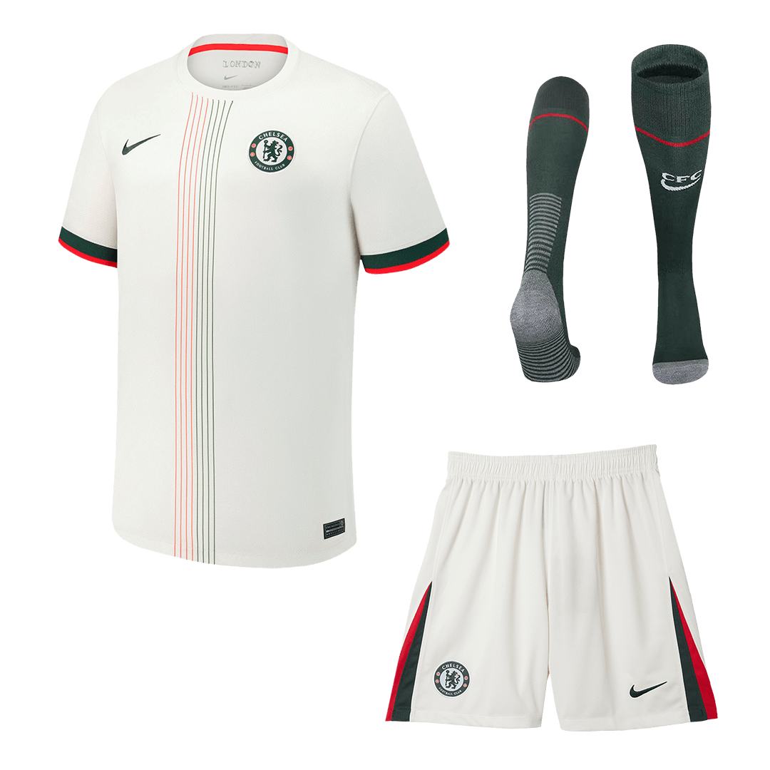 Men's Chelsea 2025/26 Away Soccer Jersey Full Kit