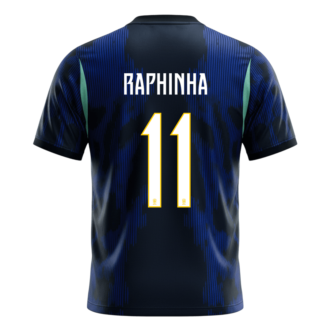 RAPHINHA #11 Men's Brazil World Cup 2026 Away Soccer Jersey product view 9