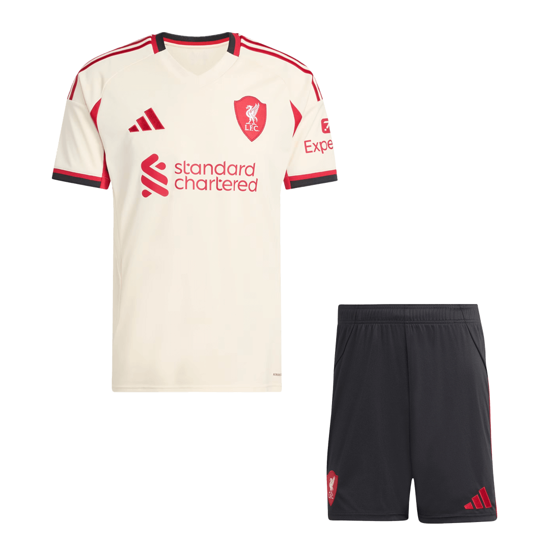 Men's Liverpool 2025/26 Away Soccer Jersey Kit