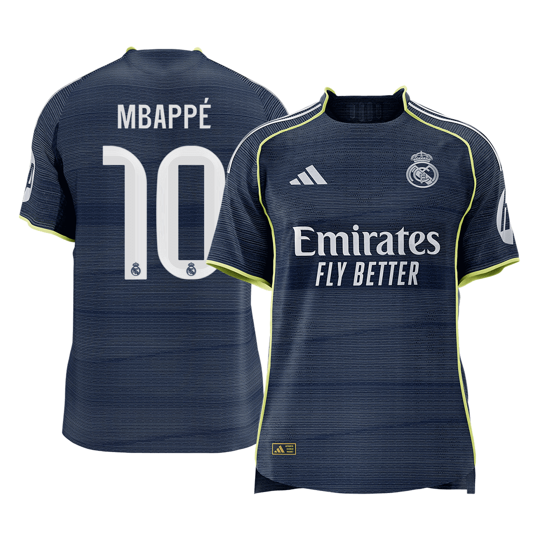 MBAPPÉ #10 Men's Real Madrid 2025/26 Player Version Away Soccer Jersey - Slim Fit Premium product view 1