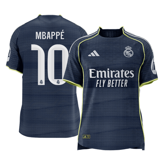 MBAPPÉ #10 Men's Real Madrid 2025/26 Player Version Away Soccer Jersey - Slim Fit Premium product view 1