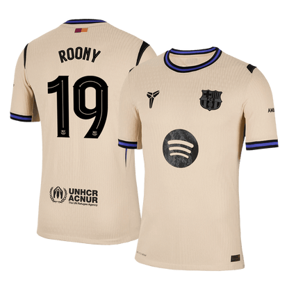ROONY #19 Men's Barcelona UCL 2025/26 Player Version Away Soccer Jersey - Slim Fit product view 1