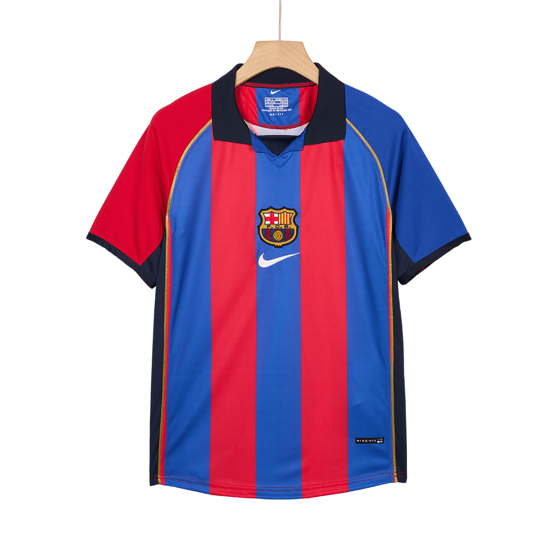 Retro Men's Barcelona 2001/02 Home Soccer Jersey product view 7