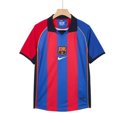 Retro Men's Barcelona 2001/02 Home Soccer Jersey product view 7