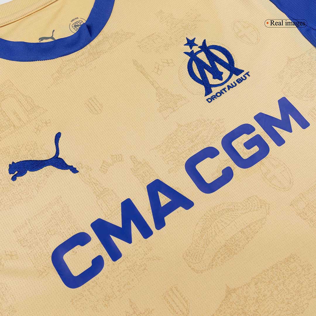 Men's Marseille 2025/26 Fourth Away Soccer Jersey product view 6