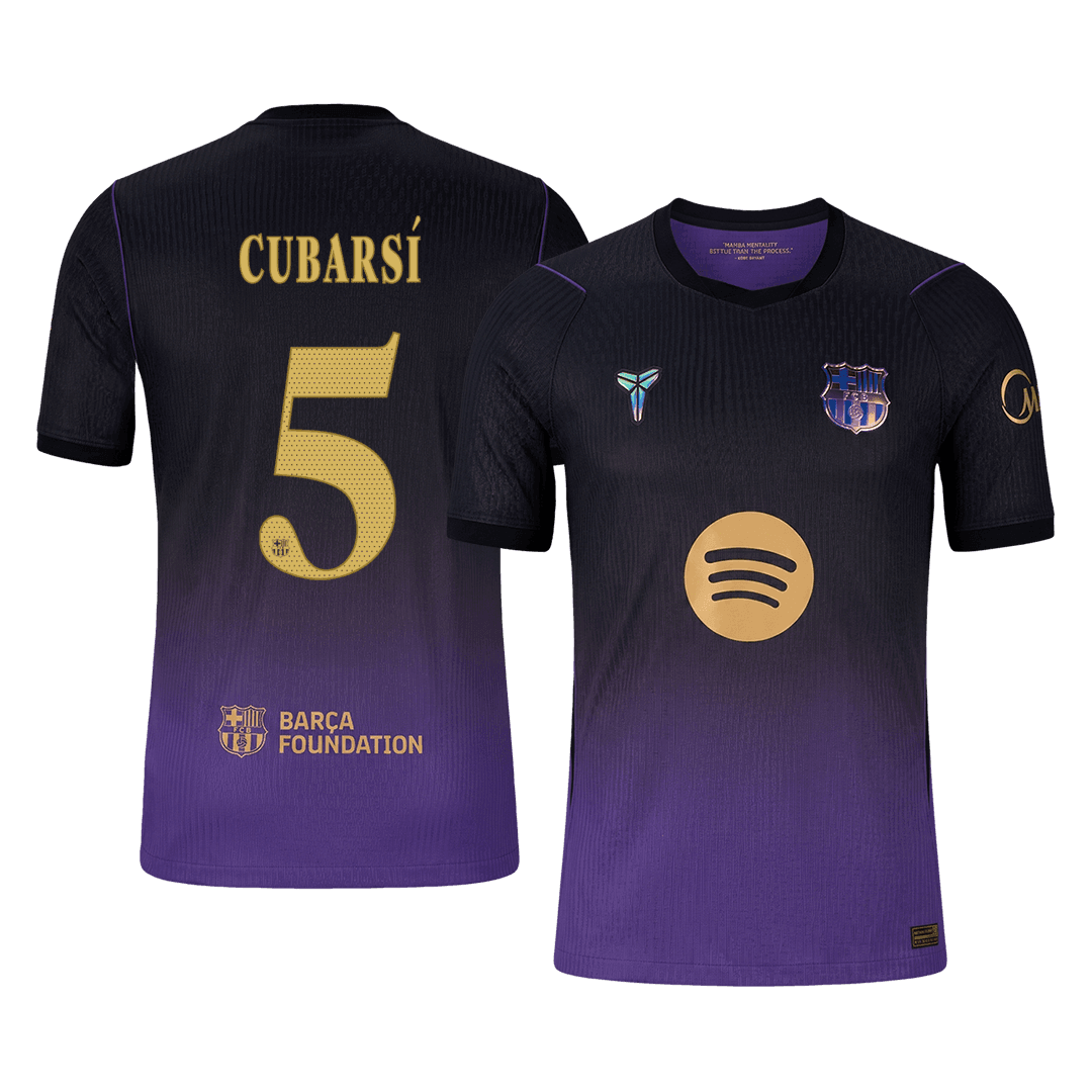 CUBARSÍ #5 Men's Barcelona UCL 2026/27 Player Version Away Soccer Jersey product view 1