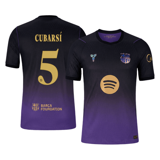 CUBARSÍ #5 Men's Barcelona UCL 2026/27 Player Version Away Soccer Jersey product view 1
