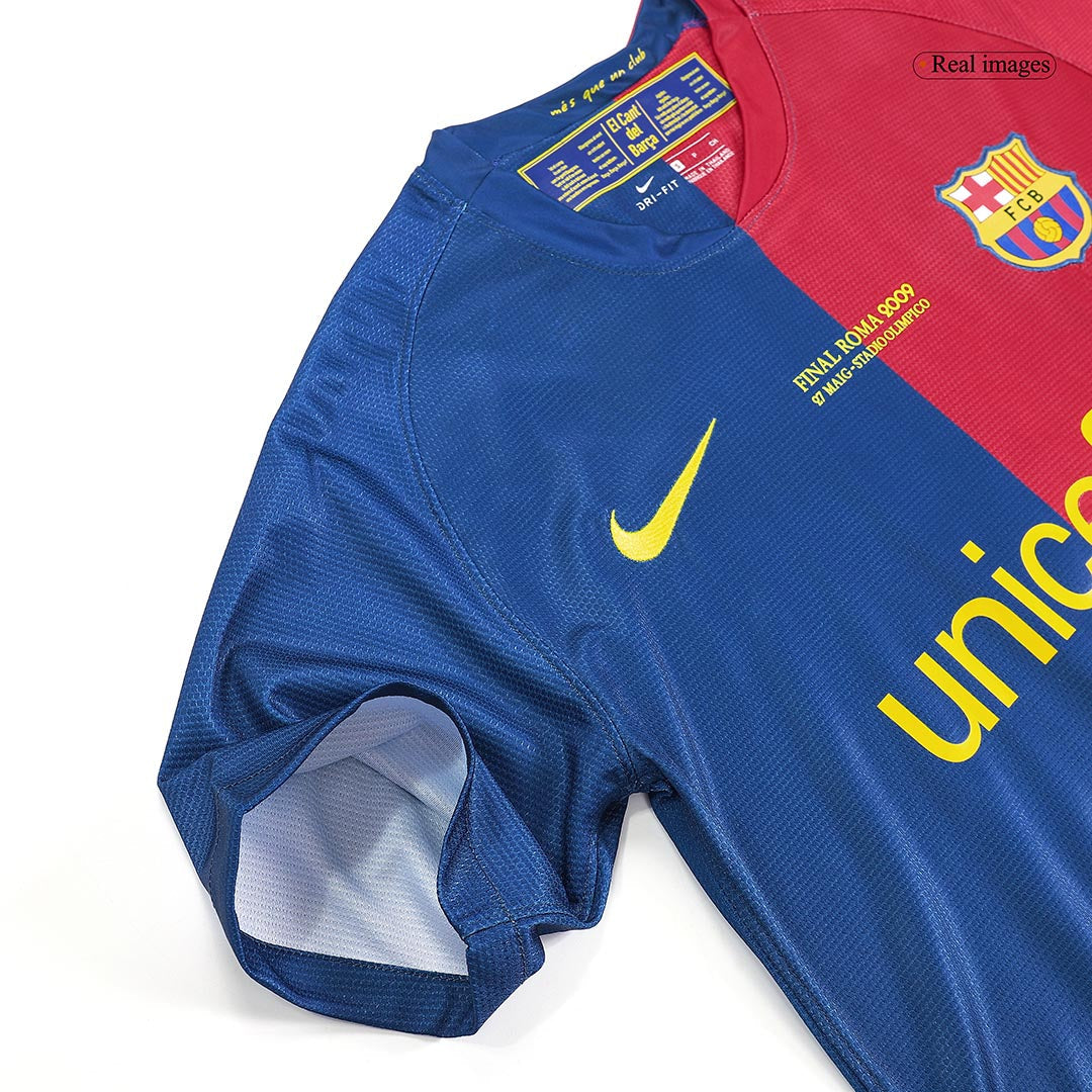 Retro XAVI #6 Men's Barcelona UCL UCL Final 2008/09 Home Soccer Jersey product view 6