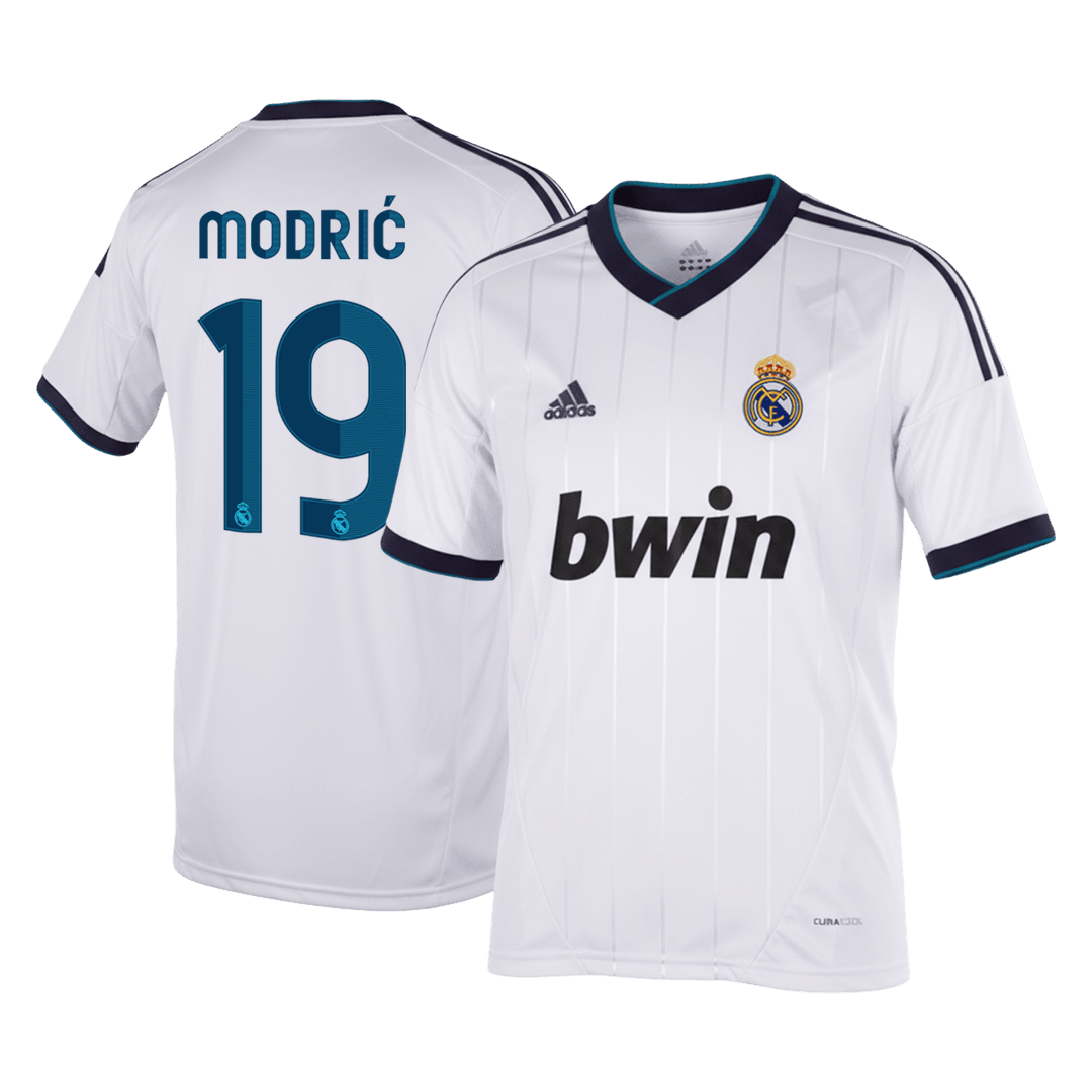Retro MODRIĆ #19 Men's Real Madrid 2012/13 Home Soccer Jersey product view 1