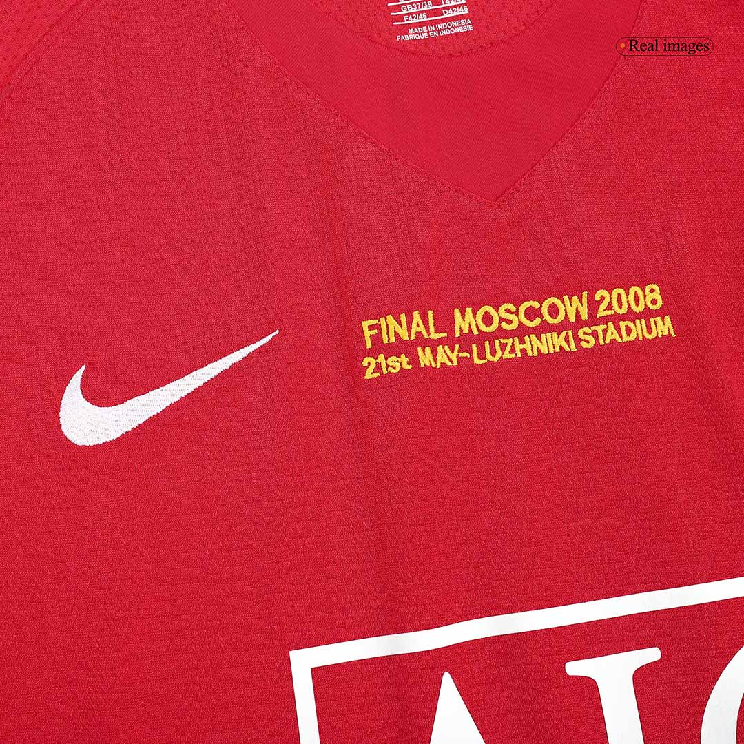 Retro RONALDO #7 Men's Manchester United UCL Final 2007/08 Home Soccer Jersey product view 8