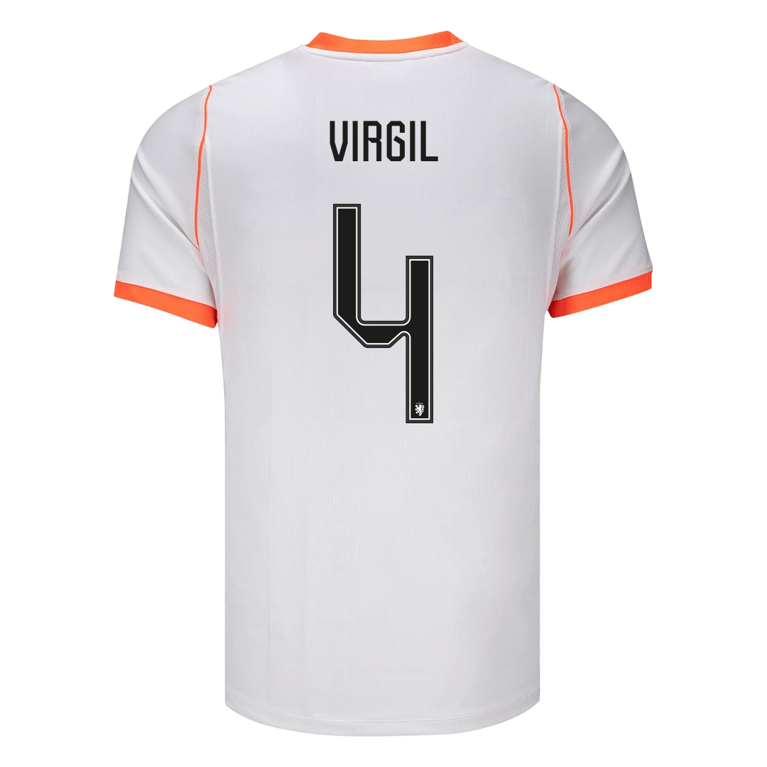 VIRGIL #4 Men's Netherlands World Cup 2026 Away Soccer Jersey product view 3