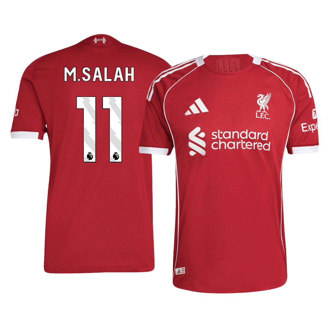 M.SALAH #11 Men's Liverpool 2025/26 Player Version Home Soccer Jersey - Slim Fit product view 1