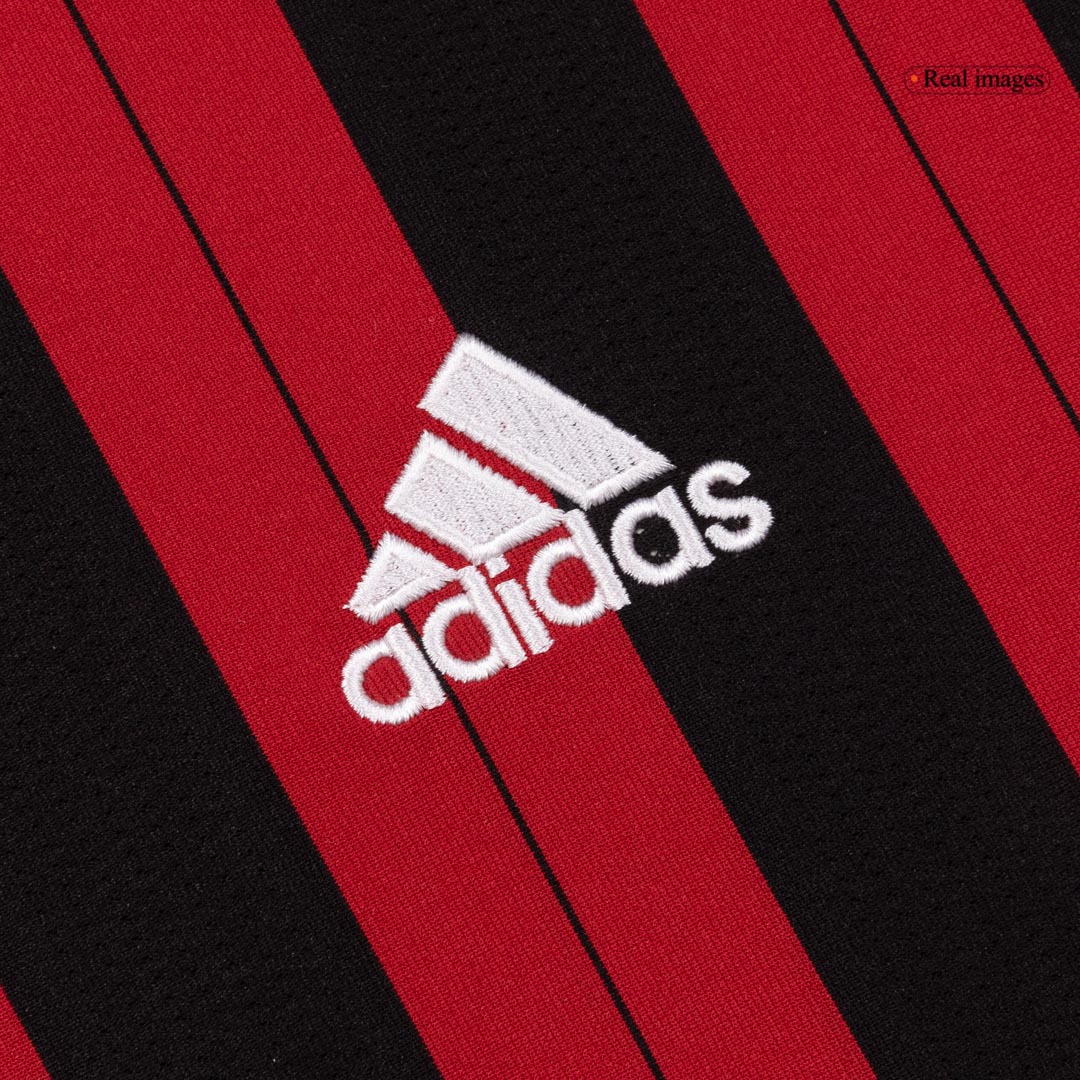 Retro Men's AC Milan 2013/14 Home Long Sleeve Soccer Jersey product view 6