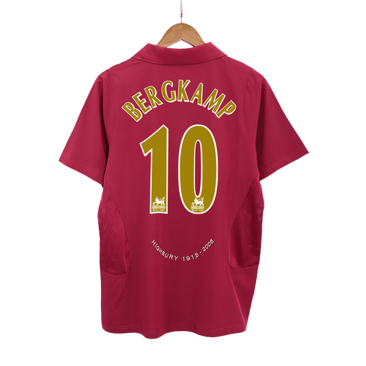 Retro BERGKAMP #10 Men's Arsenal 2005/06 Home Soccer Jersey product view 1