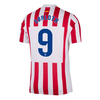 SØRLOTH #9 Men's Atletico Madrid 2025/26 Player Version Home Soccer Jersey - Slim Fit product view 9