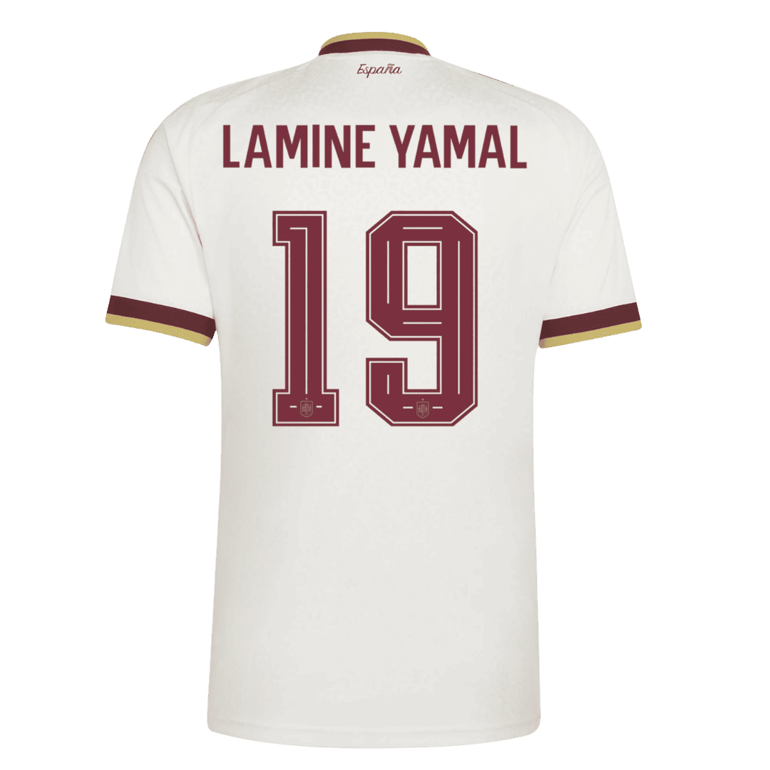 LAMINE YAMAL #19 Men's Spain World Cup 2026 Away Soccer Jersey product view 1