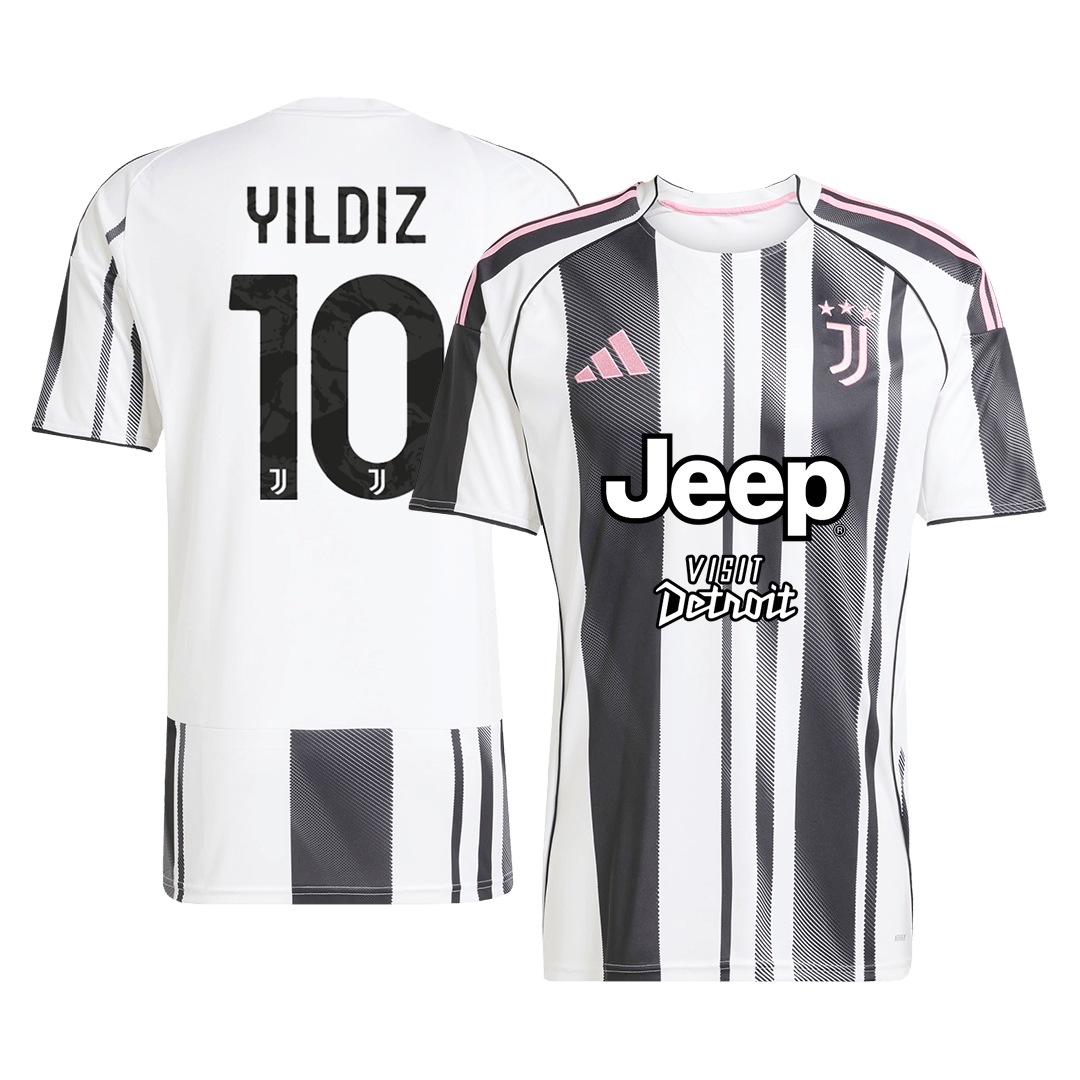YILDIZ #10 Men's Juventus 2025/26 Home Soccer Jersey product view 1