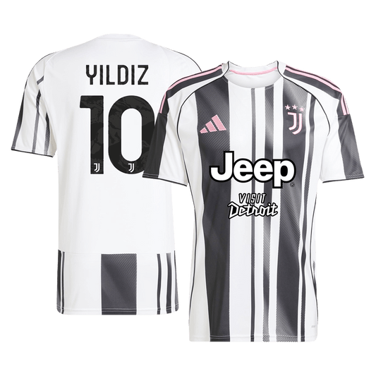 YILDIZ #10 Men's Juventus 2025/26 Home Soccer Jersey product view 1