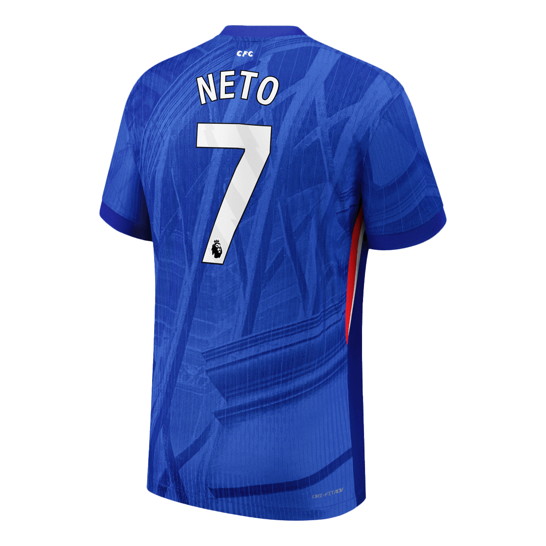 NETO #7 Men's Chelsea 2025/26 Player Version Home Soccer Jersey - Slim Fit product view 11