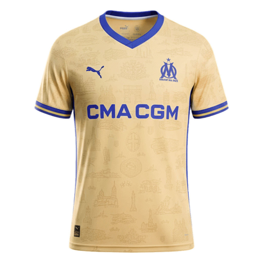Men's Marseille 2025/26 Fourth Away Soccer Jersey product view 1