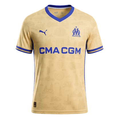 Men's Marseille 2025/26 Fourth Away Soccer Jersey product view 1