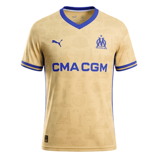 Men's Marseille 2025/26 Fourth Away Soccer Jersey product view 1