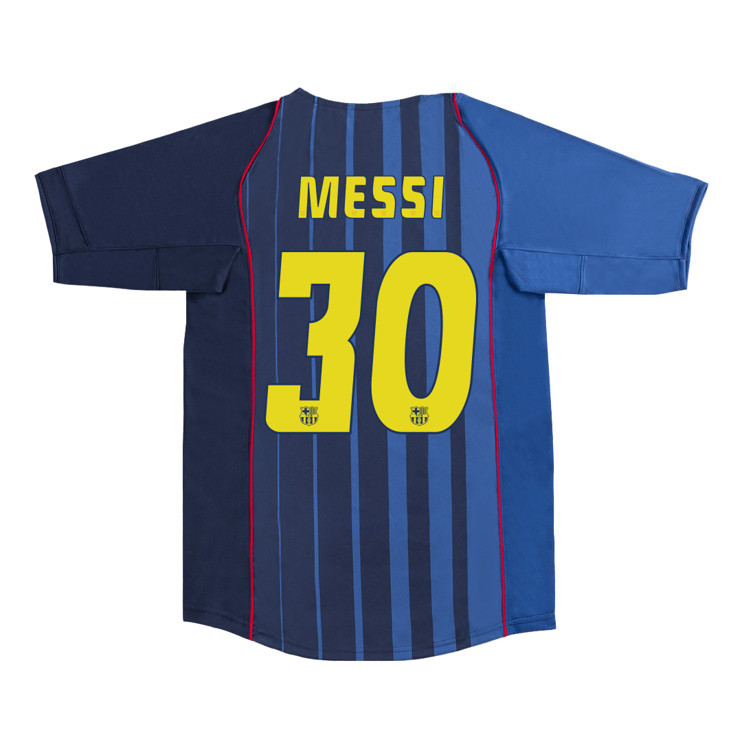Retro MESSI #30 Men's Barcelona 2004/05 Away Soccer Jersey product view 1