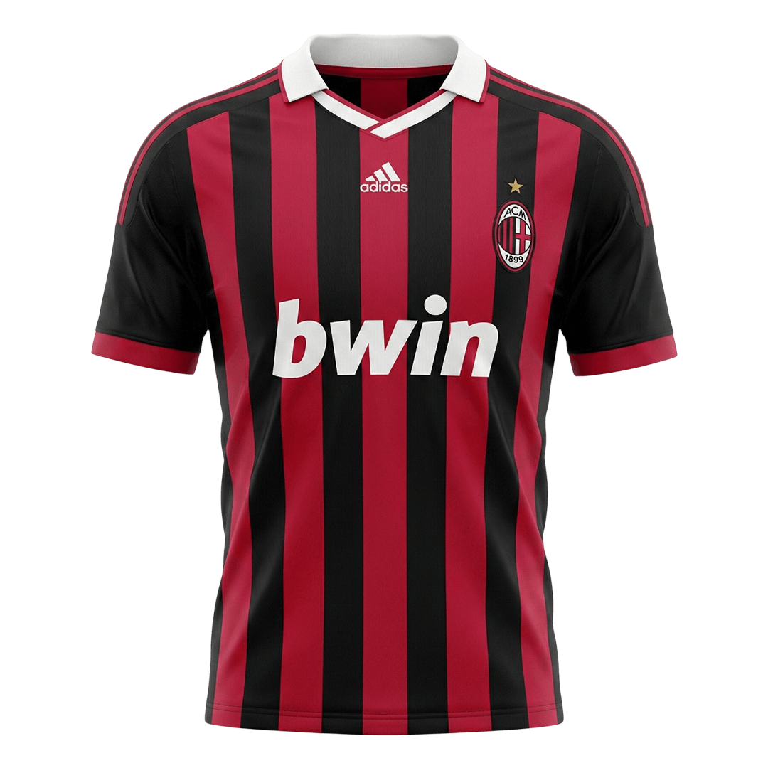 Retro Men's AC Milan 2009/10 Home Soccer Jersey product view 1